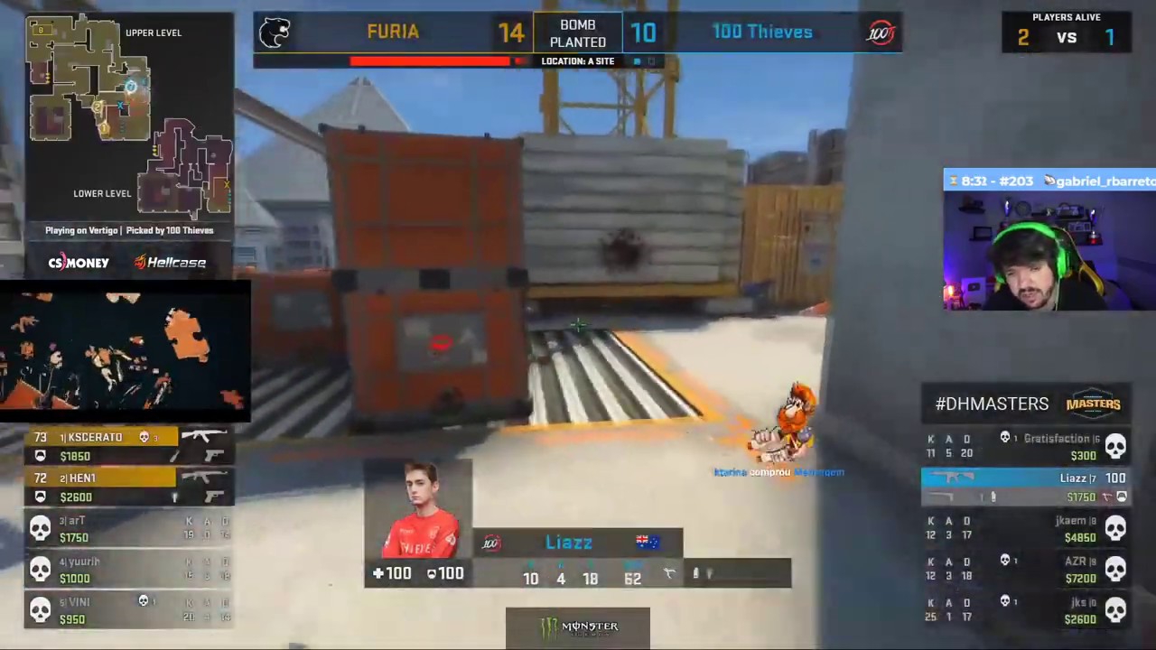 GAULES ZIKA O ROUND DA FURIA, MELHORES CLIPES CSGO