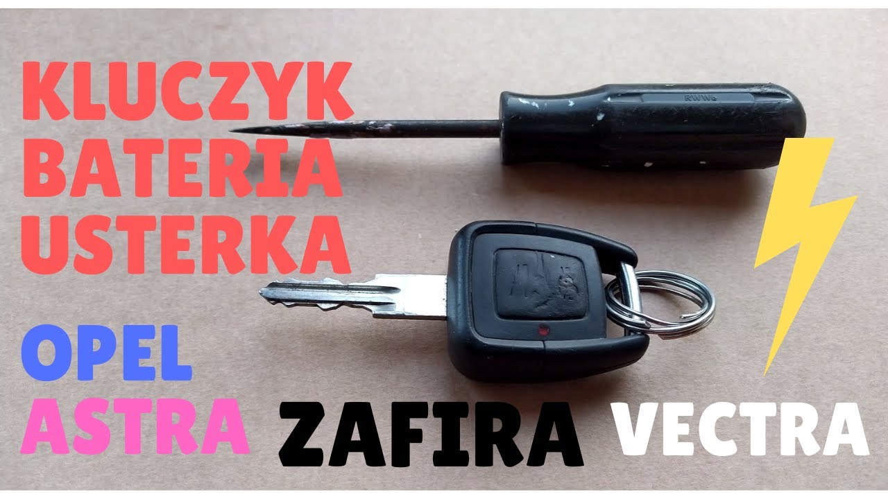 Wymiana Baterii, Raz DZIAŁA Raz NIE Kluczyk Pilot OPEL Astra Zafira Vectra Corsa Programowanie