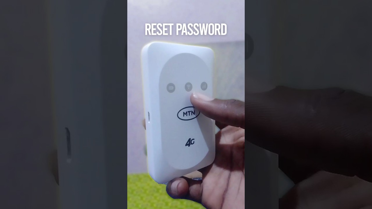 Jak zresetować hasło MTN MIFI #shorts