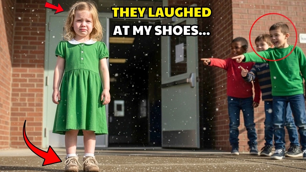 A BILLIONAIRE SAW A POOR GIRL MOCKED FOR HER TORN SHOES“THEY LAUGHED AT MY SHOES”HER WORDS BROKE HIM