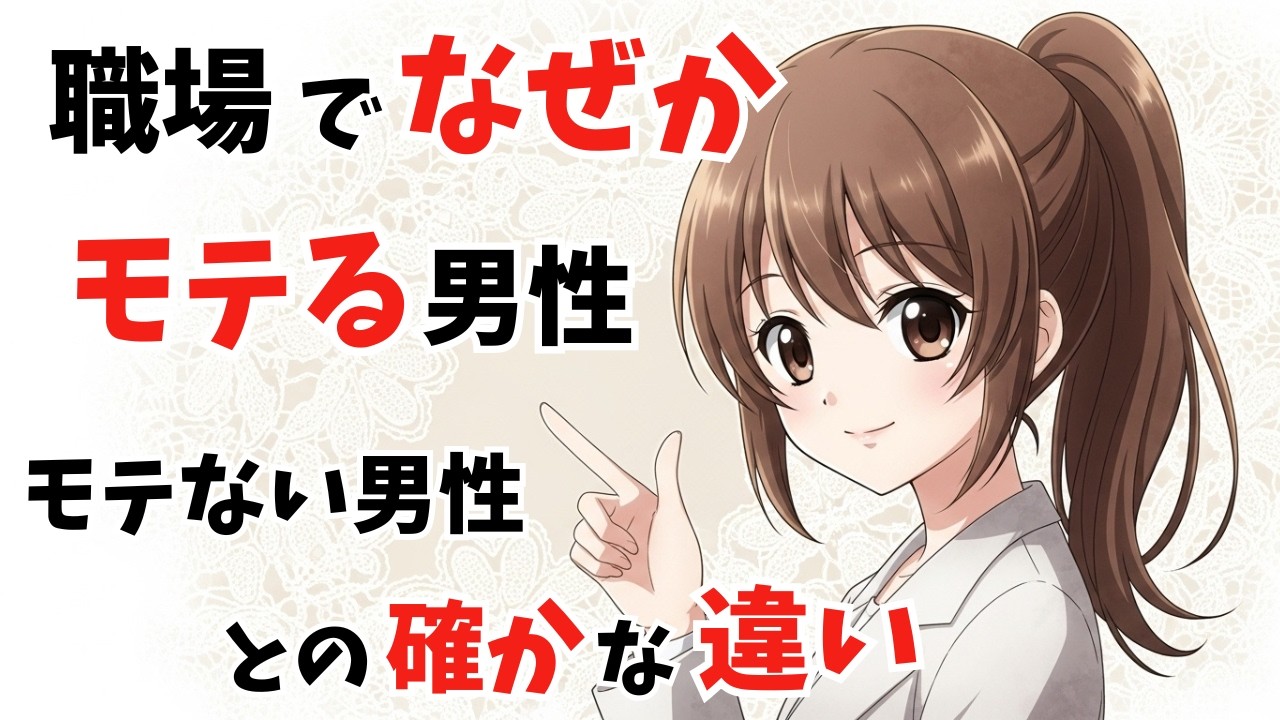【恋愛心理】職場でなぜかモテる男性の共通点