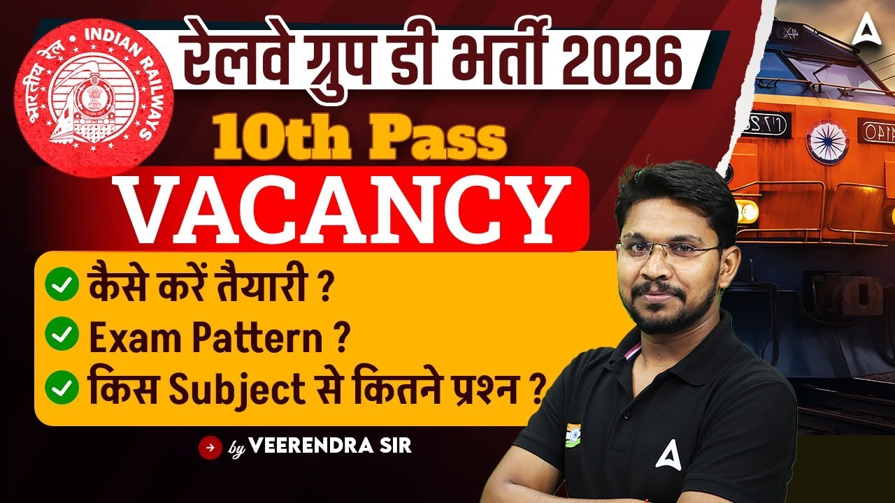 RRB Group D 2026 Vacancy | Group D Exam Pattern, Subject Wise Weightage | RRB Group D Strategy 2026