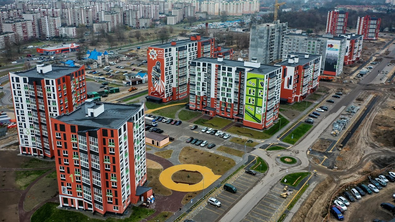 Строительство большого микрорайон в южной части Бреста  декабря 2024 г. #васькапилот