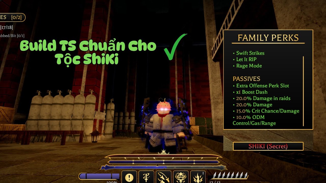 Build TS Chuẩn Cho Tộc Shiki In AOT REVOLUTION | Roblox