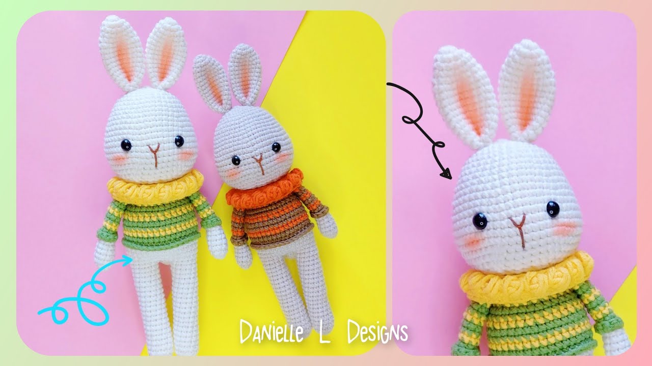 How to crochet a bunny amigurumi ✨️💕
