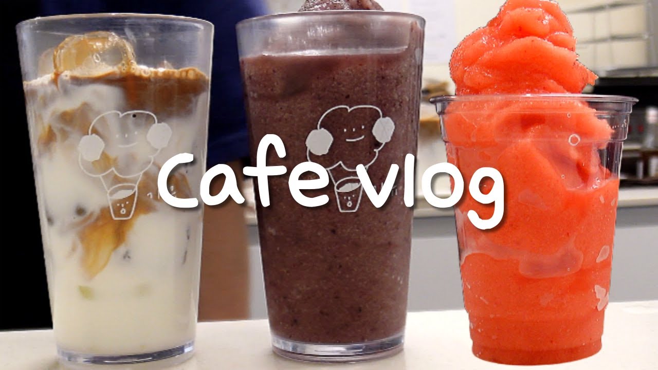 Cafe Vlogㅣ🫐🍓블루베리와 딸기ㅣASMRㅣ카페브이로그ㅣ음료제조ㅣ4K