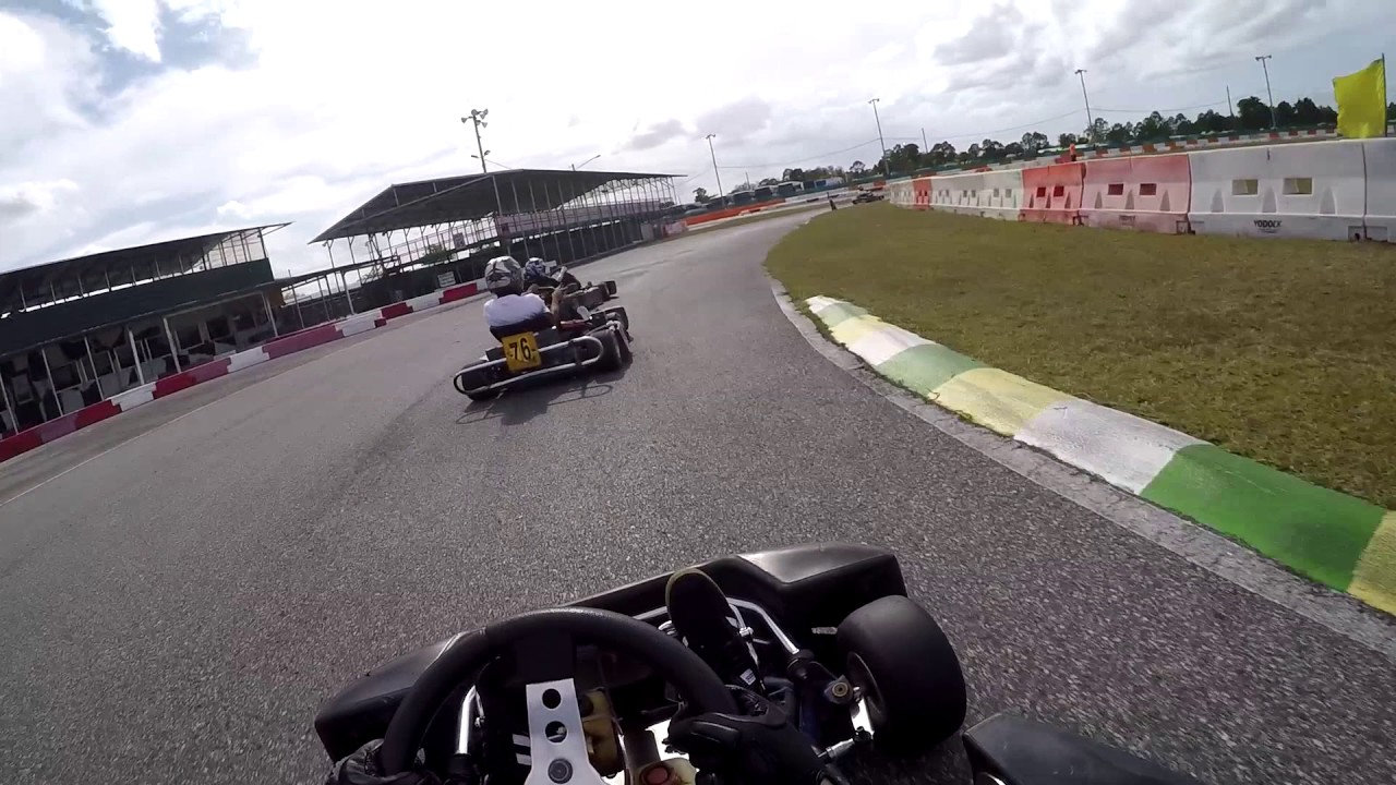 Inigo at the Go-Kart track - Last to First Place - Orlando Kart Center