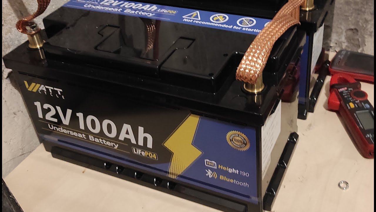 Akumulatory WattCycle LiFePo4 12V 100Ah z modułem BT - Test, prezentacja.