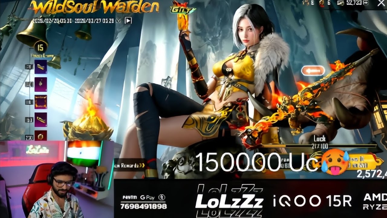 LoLzZz vs wife 🔥150000 Uc 🥵 create opening Skyblede M4 16 