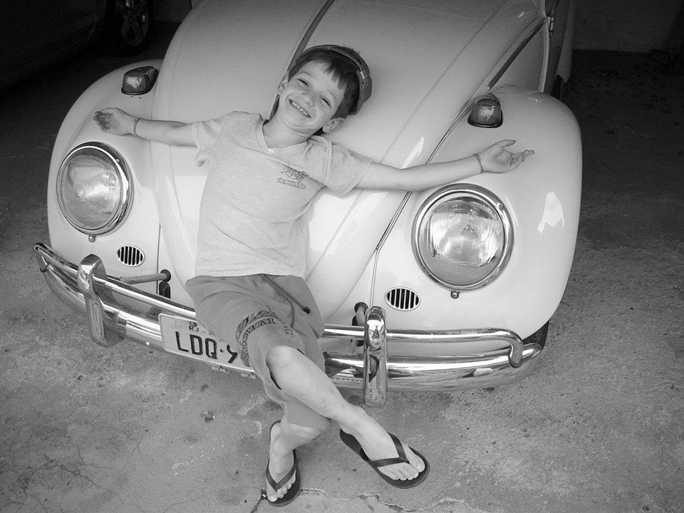 VW Fusca 68 - Crianças querendo dirigir