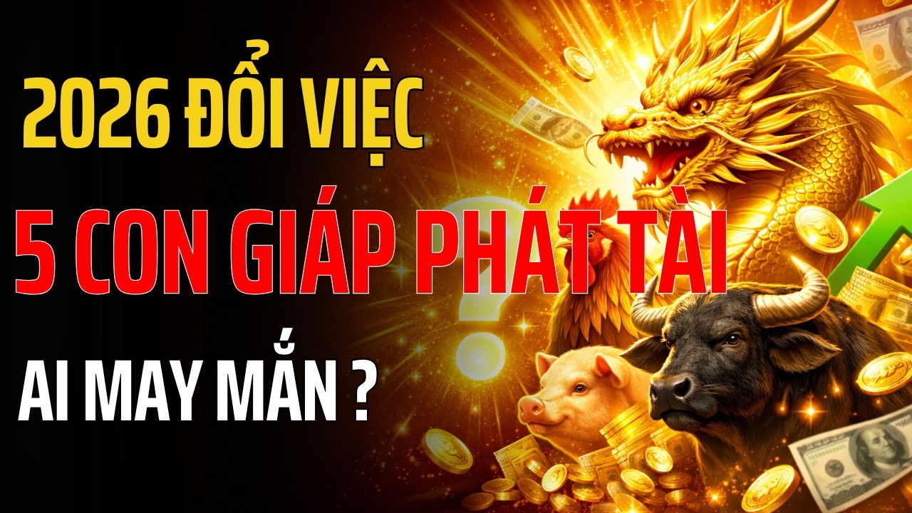 Năm 2026: 5 Con Giáp Dễ Đổi Việc, Tăng Thu Nhập Và Gặp May Mắn | Phong Thủy Mai Bùi