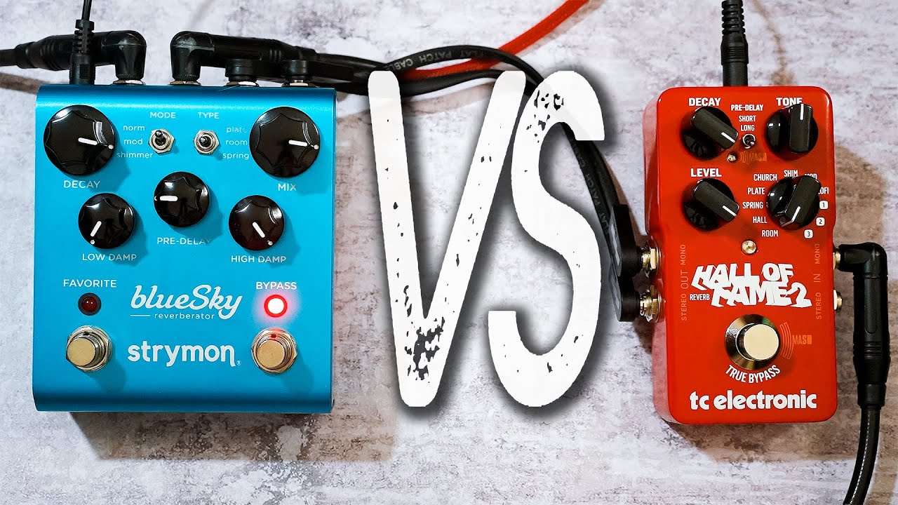 TC Electronic HALL OF FAME 2 VS Strymon BLUESKY Reverb // Comparison [NO TALK / ONLY TONES]