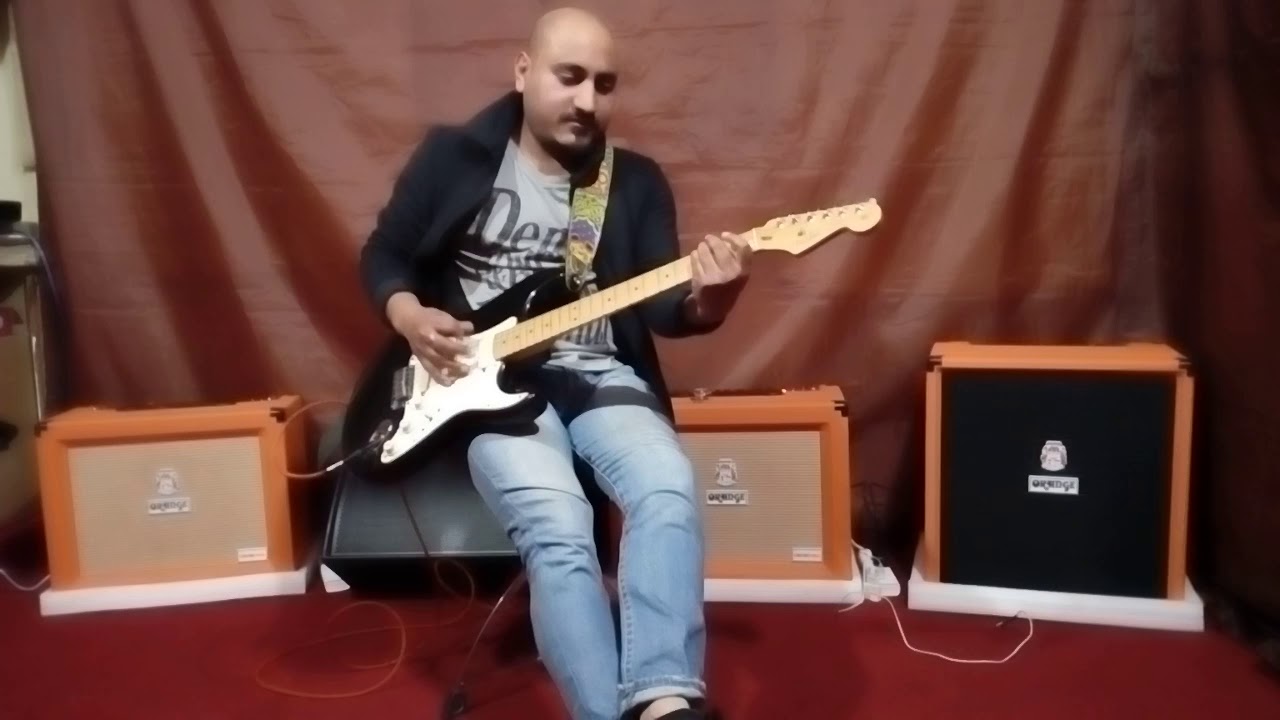 Fender Strat and Orange Amps