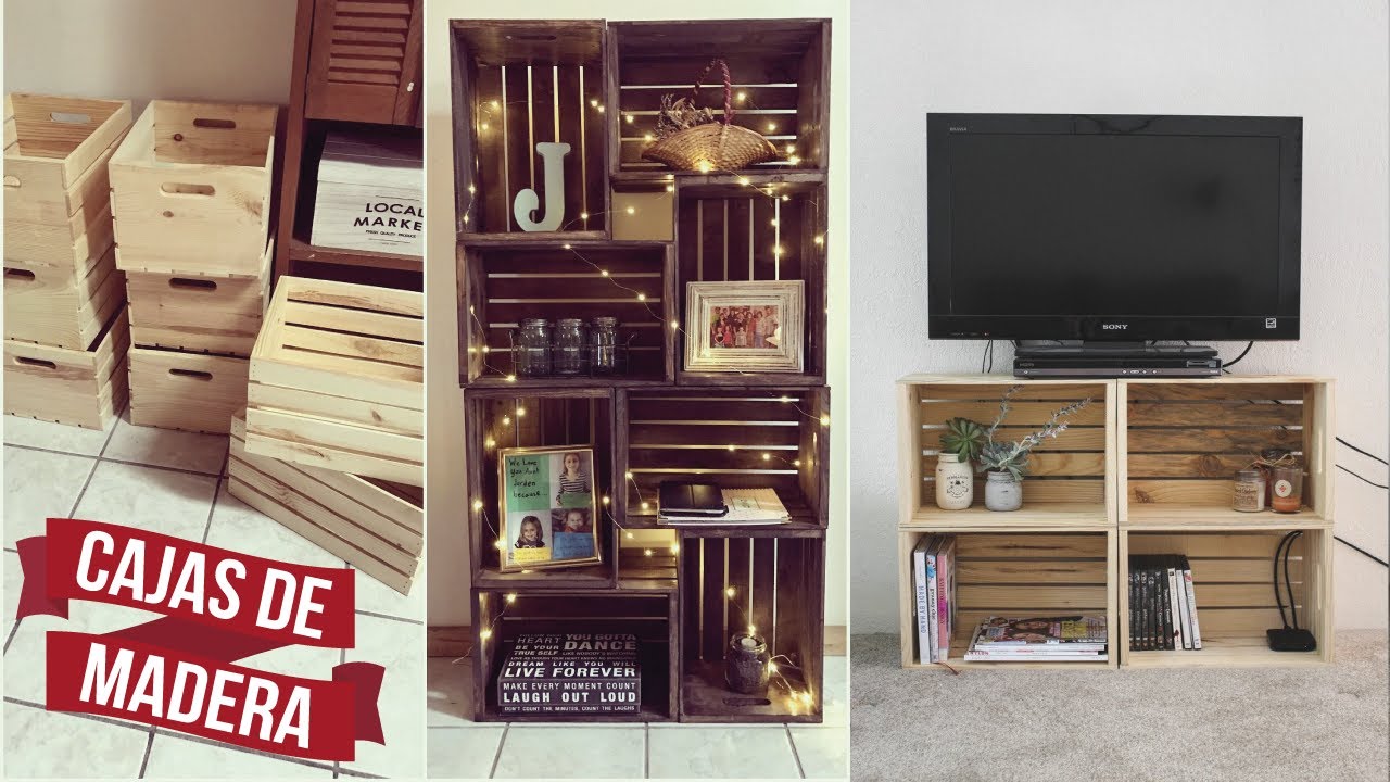 10 Muebles Sencillos que puedes hacer con Cajas de Madera 💡😎 60 Ideas reutilizando Huacales