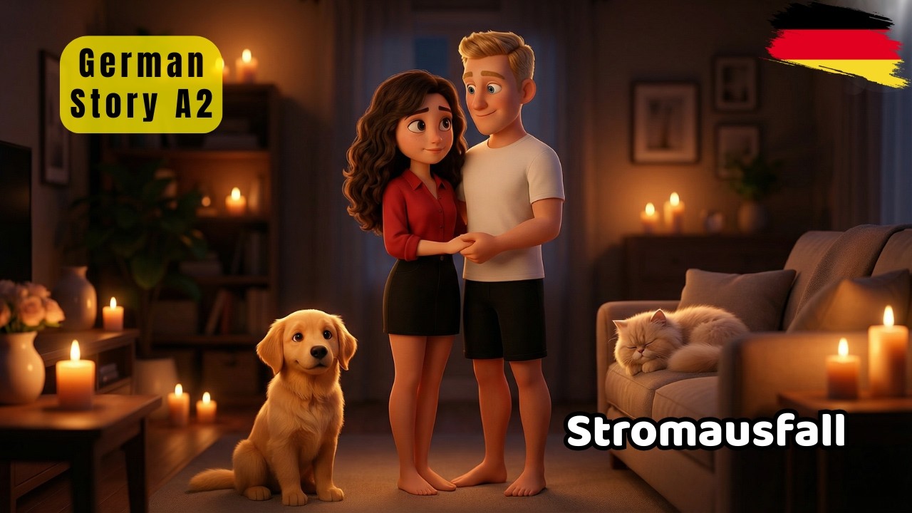 Learn German | Deutsch Lernen | German for Beginners | Anna & Paul During a Power Outage