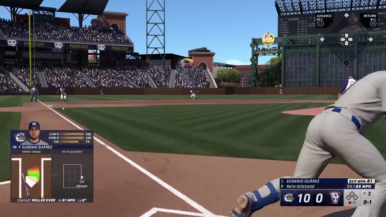 MLB 25 SC: Kane County Cougers at New Orleans Pinheads Game 24