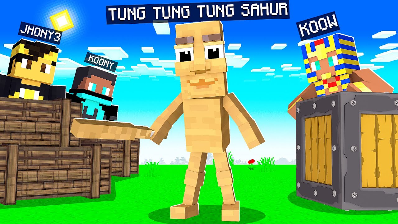 SE ESCONDA do Tung Tung Tung Sahur no Minecraft