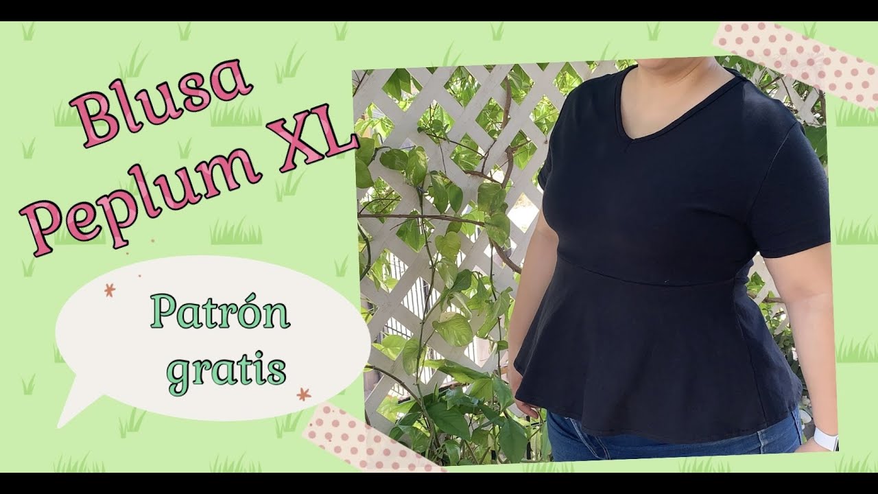 Blusa Peplum XL patron PDF gratis