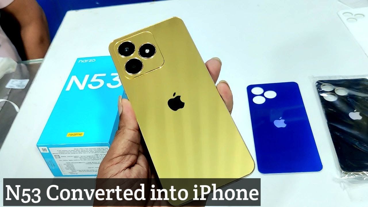Realme N53 превратился в iPhone 15 Pro Max | Задняя панель и логотип Apple