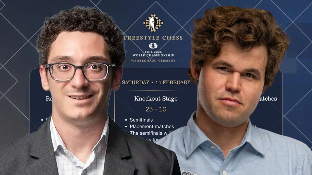 Who is the FIRST FIDE Freestyle World Champion in Chess History?  Fabiano Caruana vs Magnus Carlsen