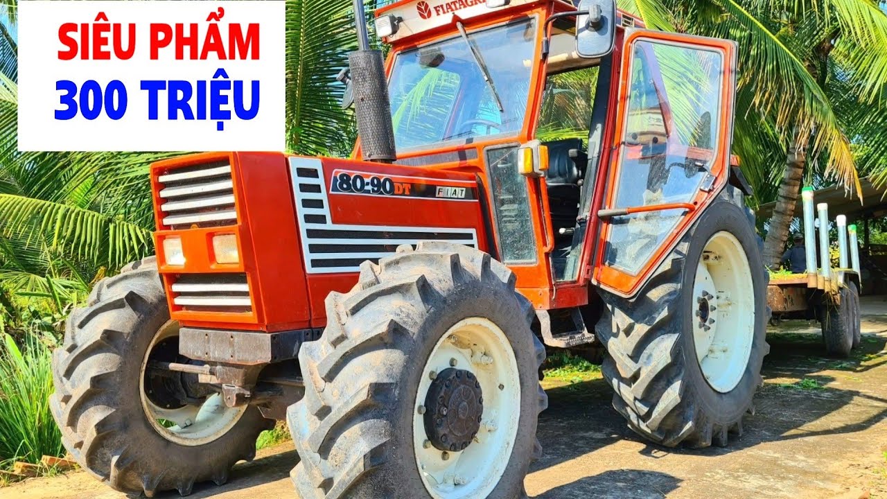 Siêu Phẩm Máy Cày Fiat 80-90DT Đẹp Leng Keng Chủ Mua 300 Củ, Thiện Vũ TV