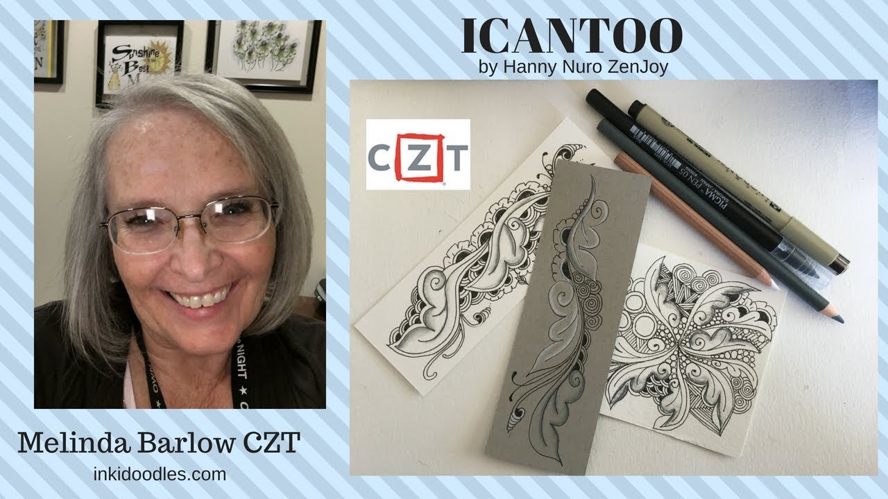 Tangle Art Lesson #313 ICANTOO tangle pattern