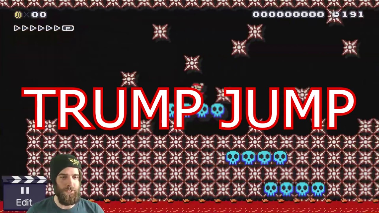 The Trump Jump in Super Mario Maker
