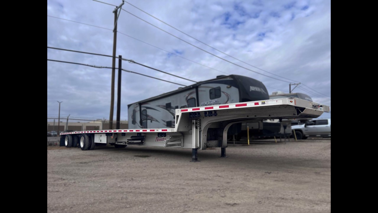 2019 Fontaine 53ft Drop Deck Trailer - All Aluminum, Aluminum Floor, Rear Sliding Axle, Toolbox