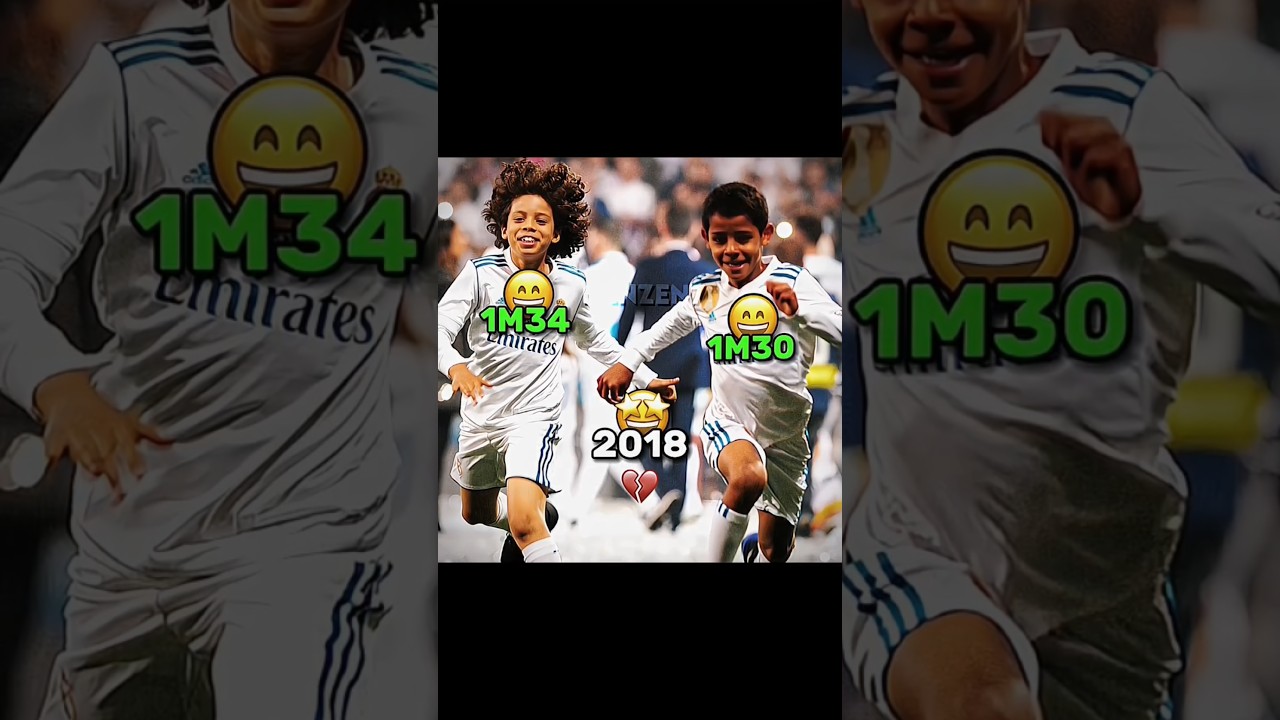 Ronaldo Jr & Marcelo Jr Height Difference Over Time.. 🔥☠️ #shorts #viral #funny #trending #fypシ #fyp