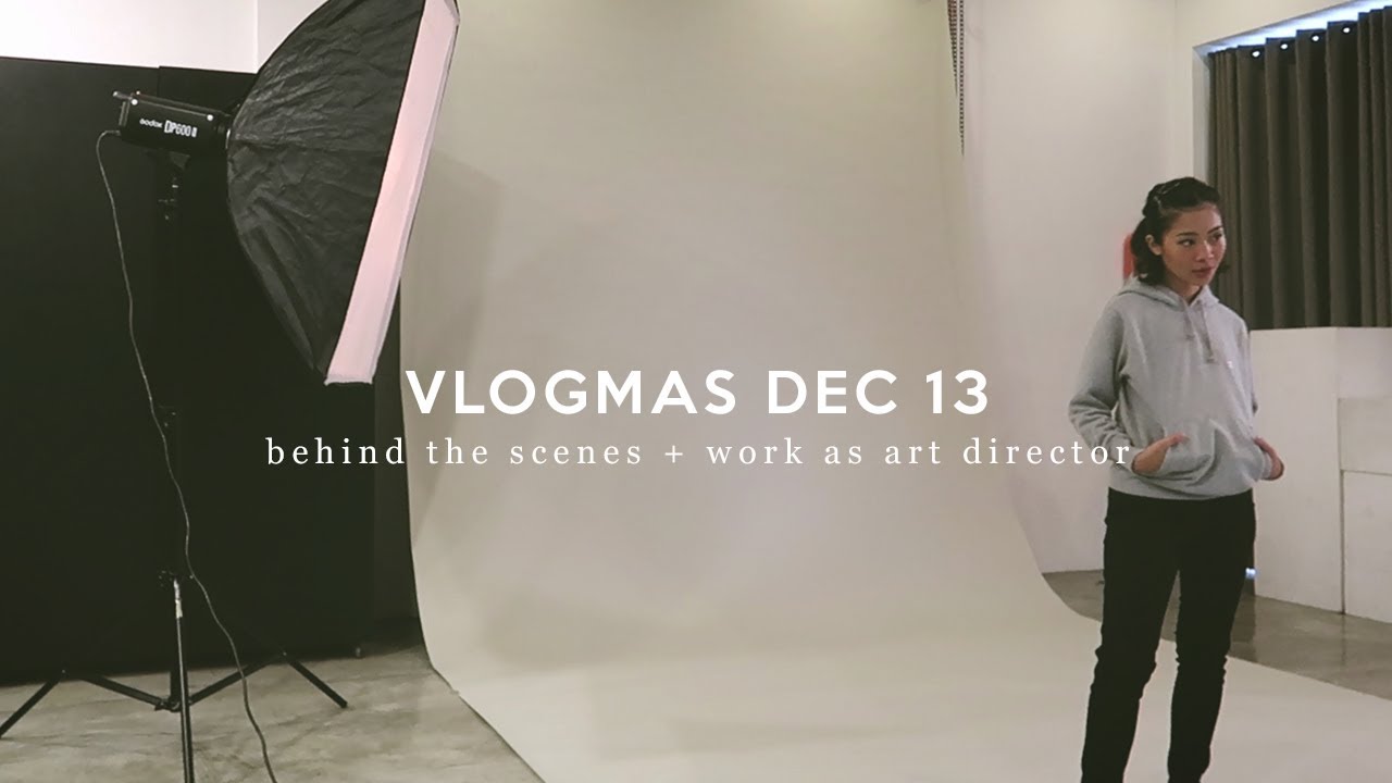 VLOGMAS 2018 | Behind the Scenes & Work as Art Director