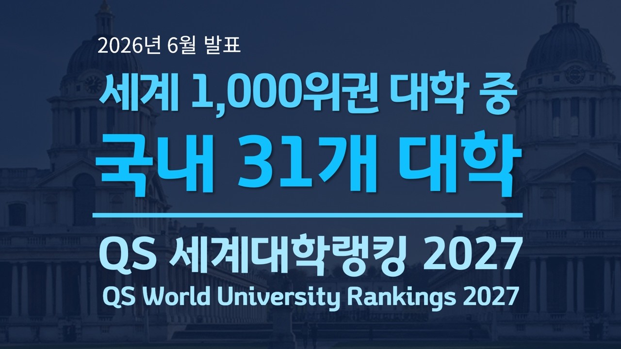 2027 QS World University Rankings: South Korean University Rankings / Top 31 Korean Universities ...