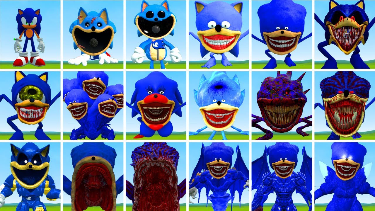 NEW EVOLUTION OF SONIC TAPES FAMILY WILL AMAZE YOU WITH THEIR POWER IN GARRY'S MOD!