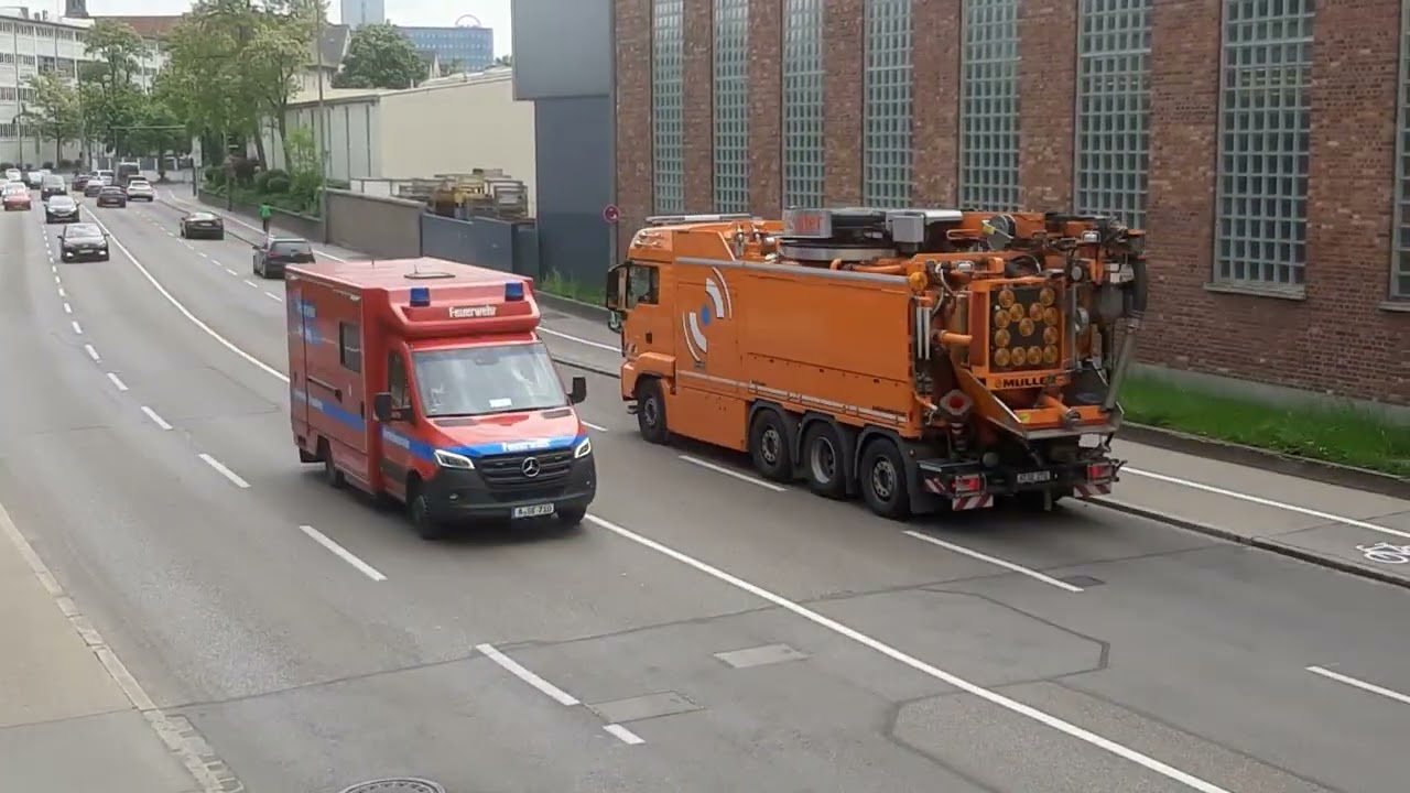 Zahlreiche Alarmfahrten der BF Augsburg, Polizei und Rettungsdienst! Zusammenschnitt Mai 25!