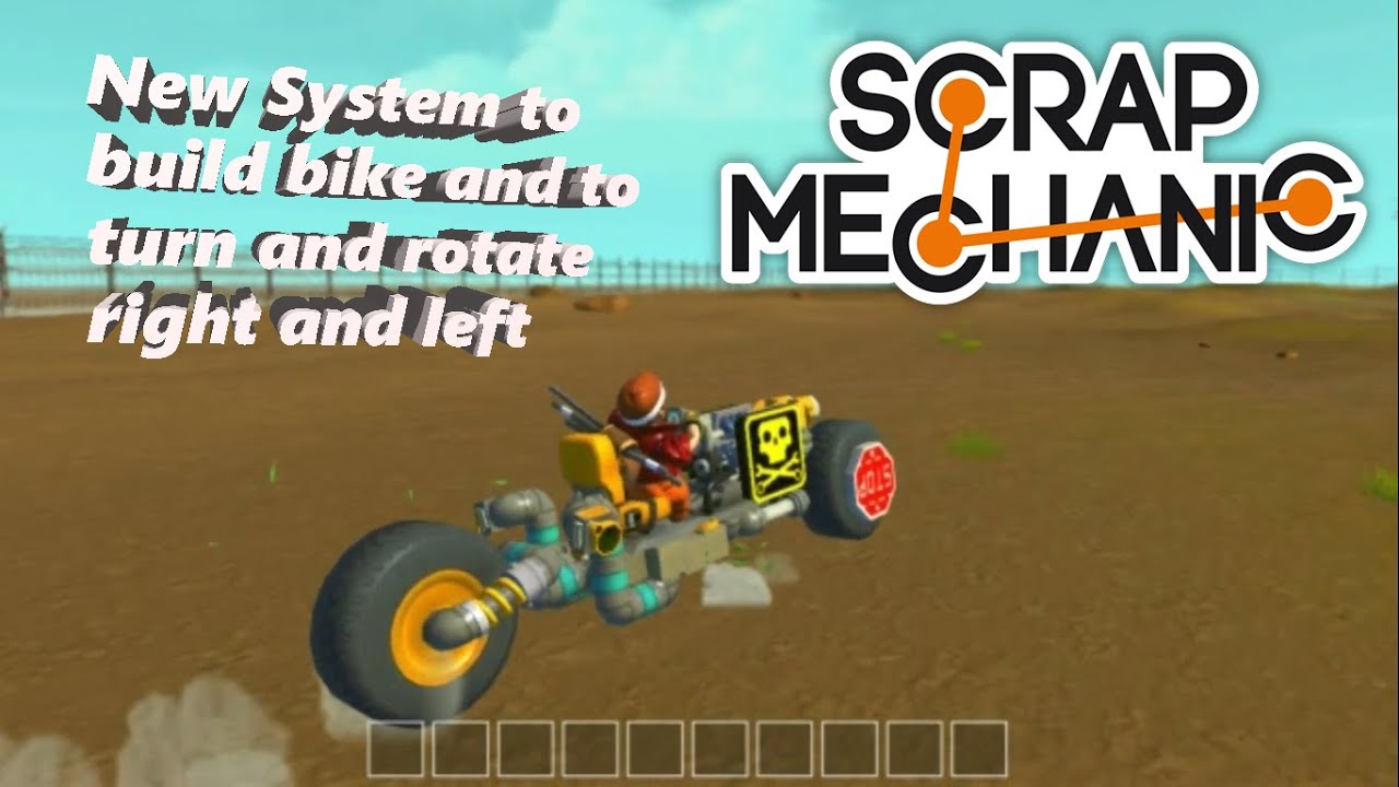 Scrap Mechanic New system to turn and balance without thruster to build bike