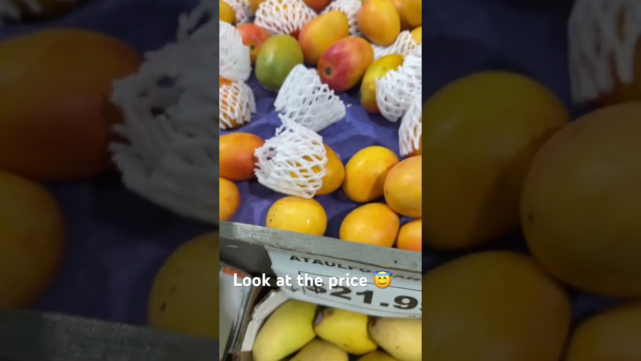 Mango 🥭 prices in Canada #food #vegetarianrecipies #ricerecipe #mango