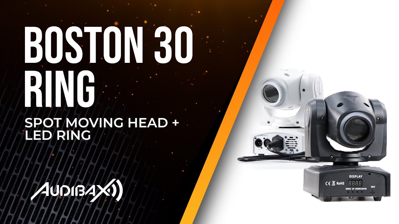 Audibax Boston 30 Ring Spot Moving Head + LED Ring