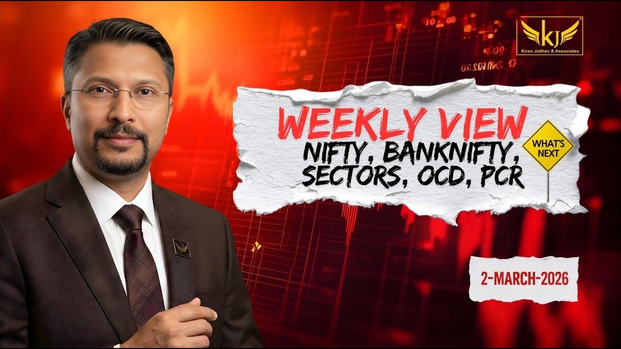 Weekly Market Outlook on - Nifty, BankNifty, Sectors, OCD, PCR for the week starting 02nd March 26.