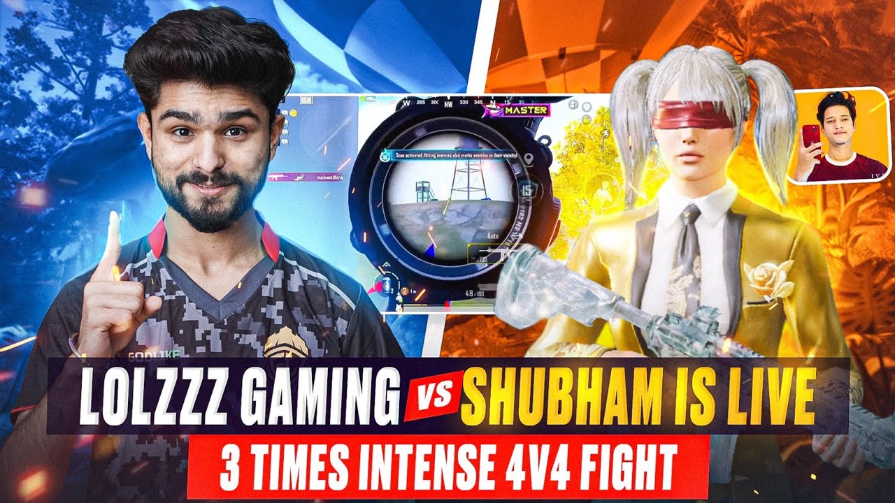 @LoLzZzGaming vs @Shubham1sLive 3 TIMES INTENSE CLASSIC FIGHT 😱| LoLzZz Gaming vs STREAMERS