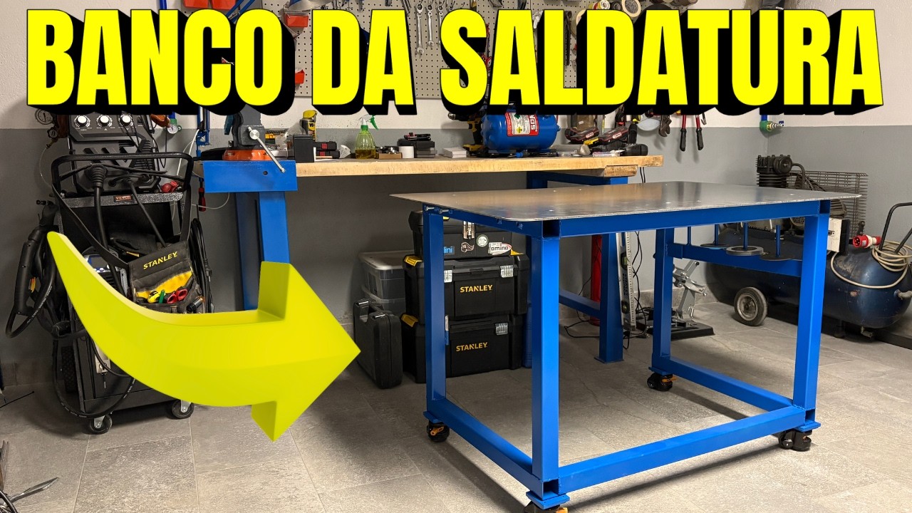 Ho costruito il BANCO DA SALDATURA DEFINITIVO (fai da te )