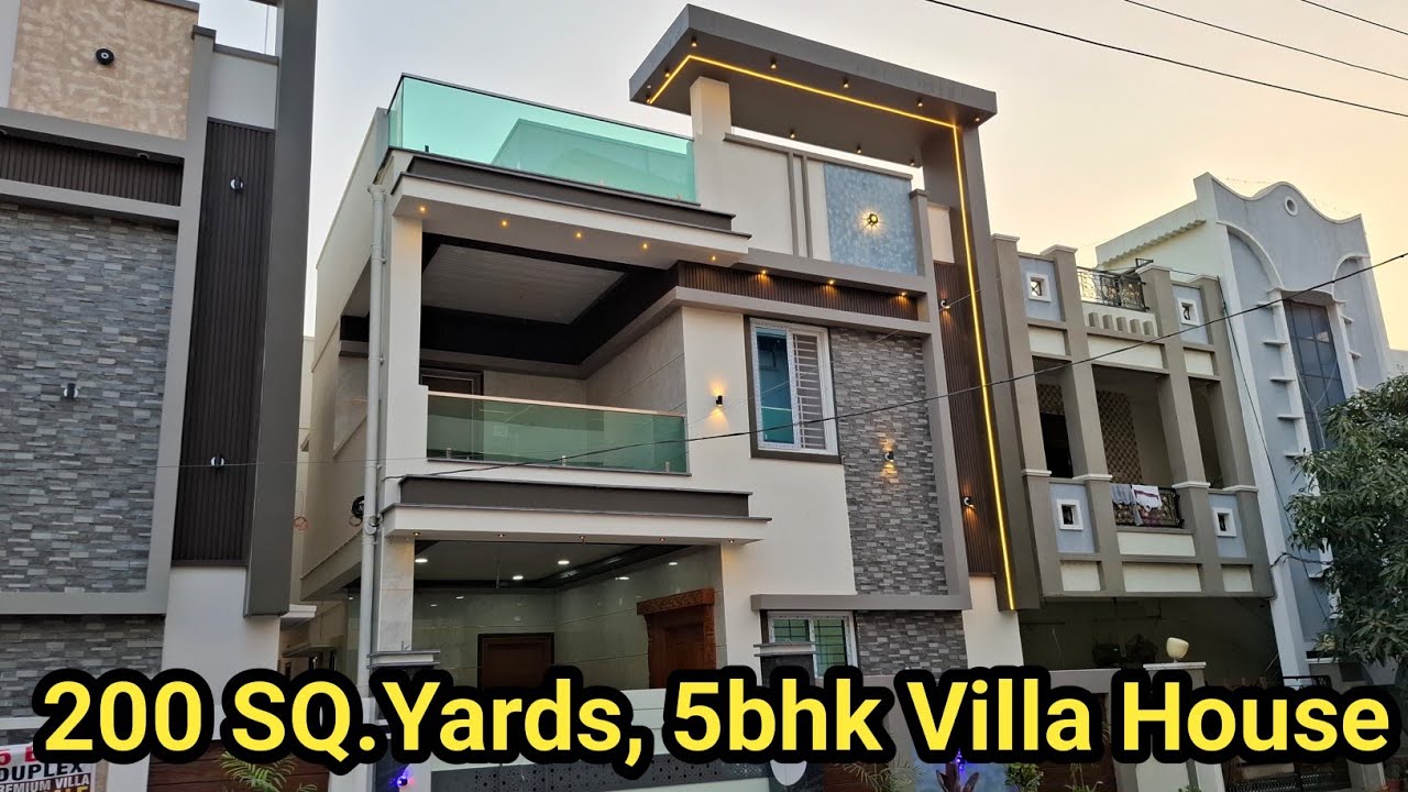 Video No :298 || 200 SQ.Yards 5bhk Duplex villa house for sale in ECIL hyderabad #kapra #home #villa