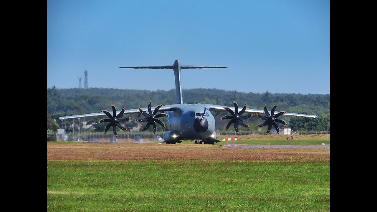 Airbus A400M First visit to Bournemouth airport