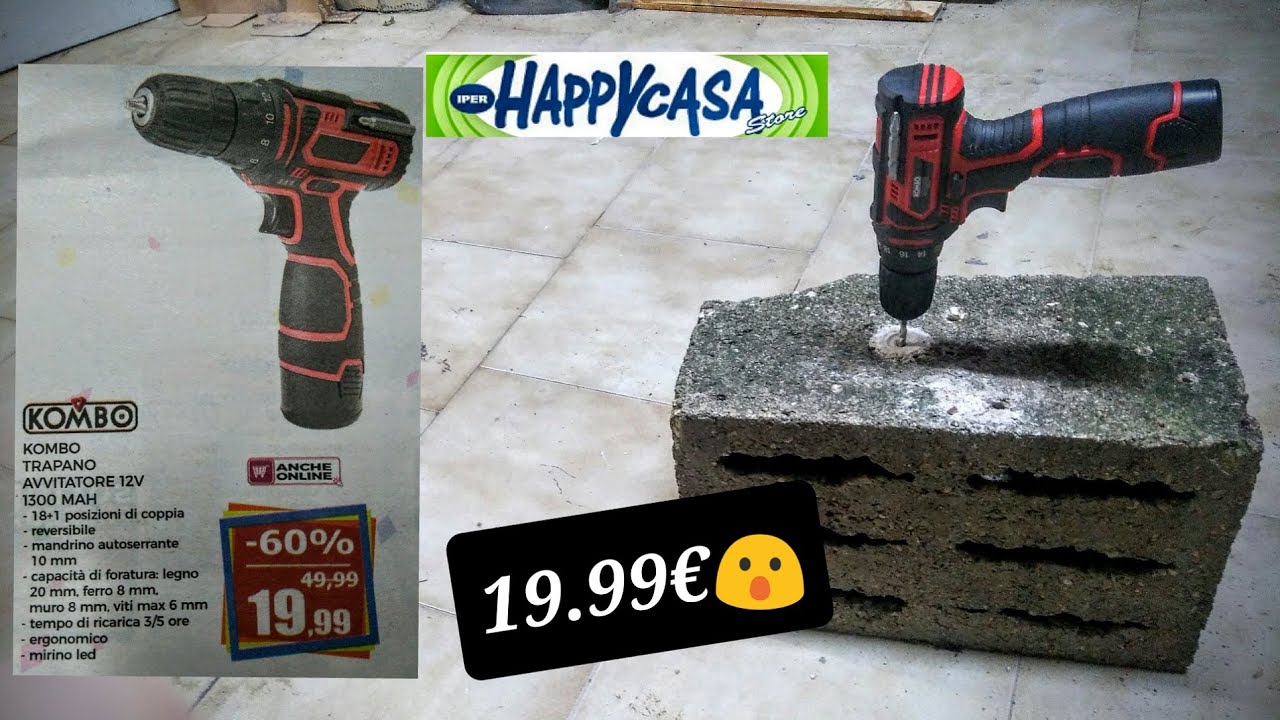 TRAPANO AVVITATORE KOMBO 12V A 19,99 EURO | BATTERIA RICARICABILE | BLACK FRIDAY | MAURY'S | LOWCOST