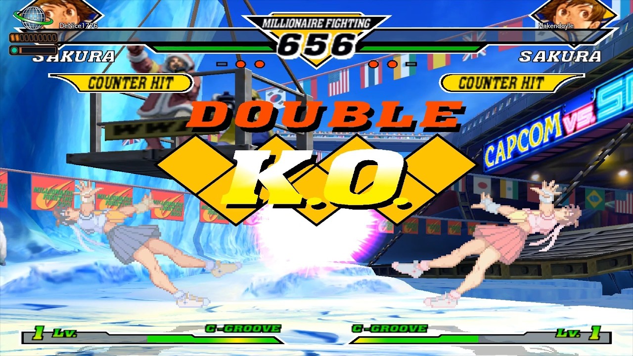 Capcom vs. SNK 2 EO [STEAM/CFC2]: Sakura Mirror Match Double KOs with Hakendoyle (3/15/26)