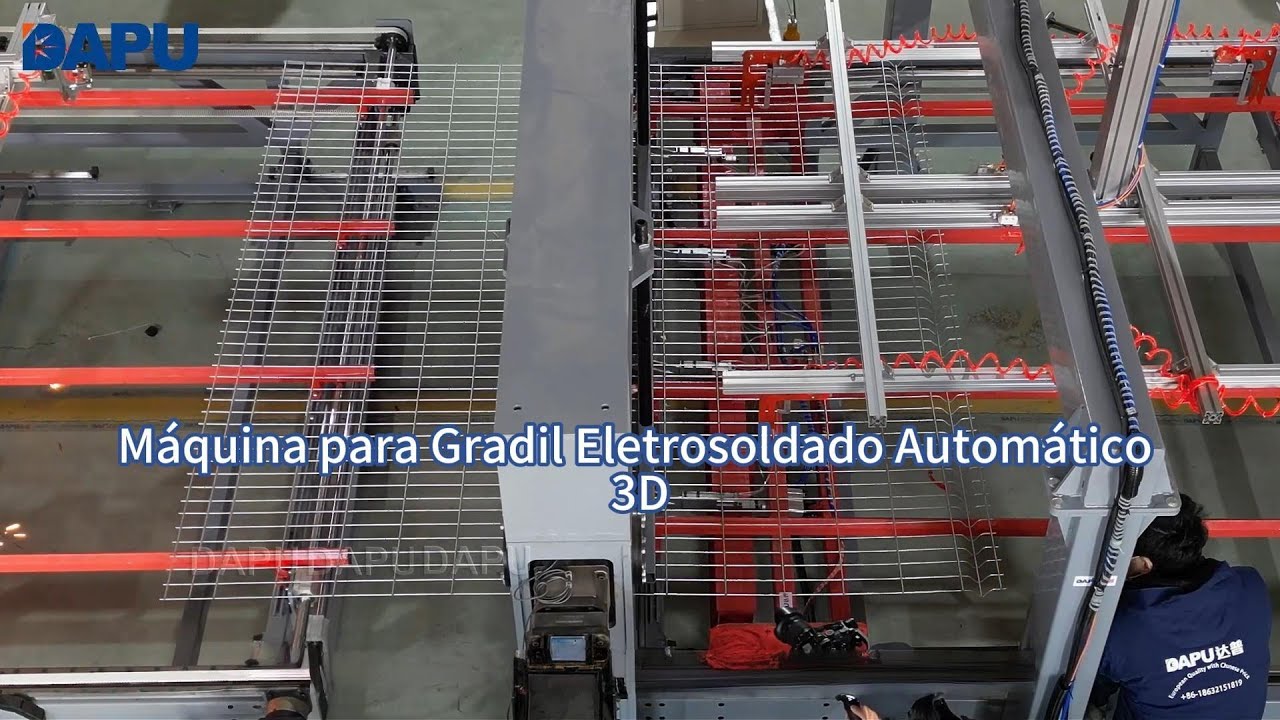 Máquina para Gradil Eletrosoldado Automático 3D  Produção Precisa e Estável – DAPU