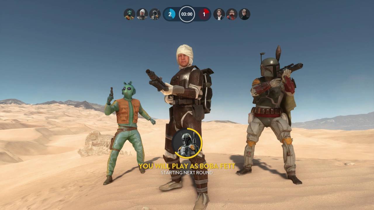 Star Wars Battlefront: Uncut Heroes vs. Villains Gameplay With Boba Fett [60fps]
