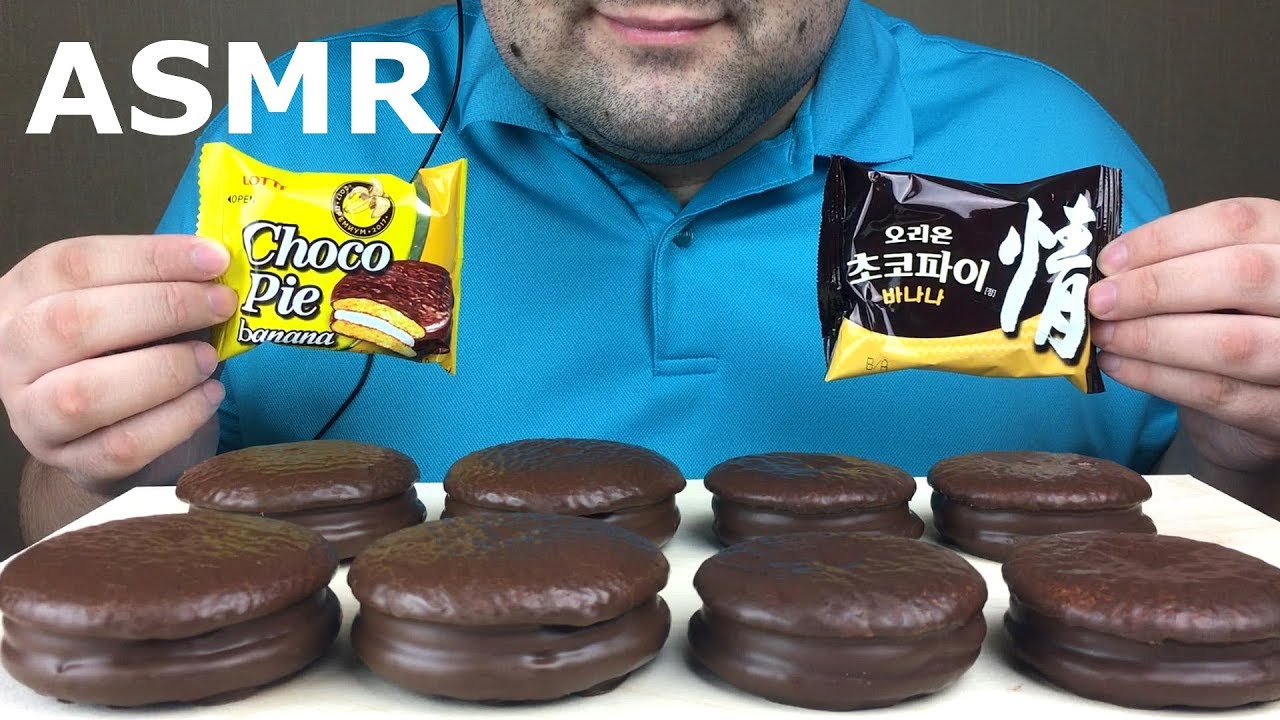 CHOCO PIE ASMR 초코파이 KOREAN and RUSSIAN Production (Soft Eating Sounds) NO TALKING