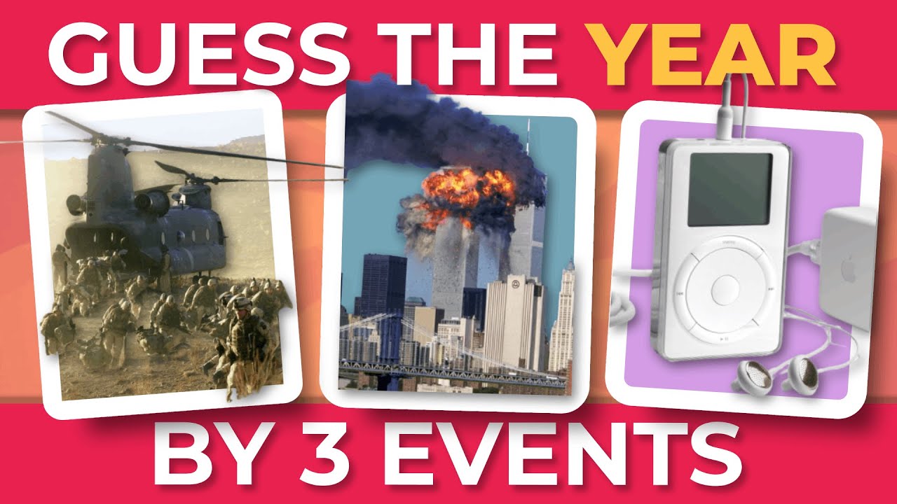 GUESS THE YEAR BY 3 EVENTS 📅 | History Quiz
