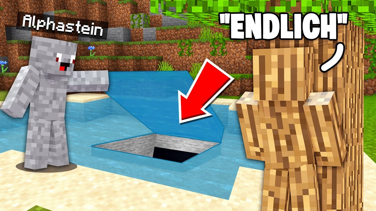 Ich VERSTECKE mich in ALPHASTEINS BASE 😰 (YouTuber Insel)