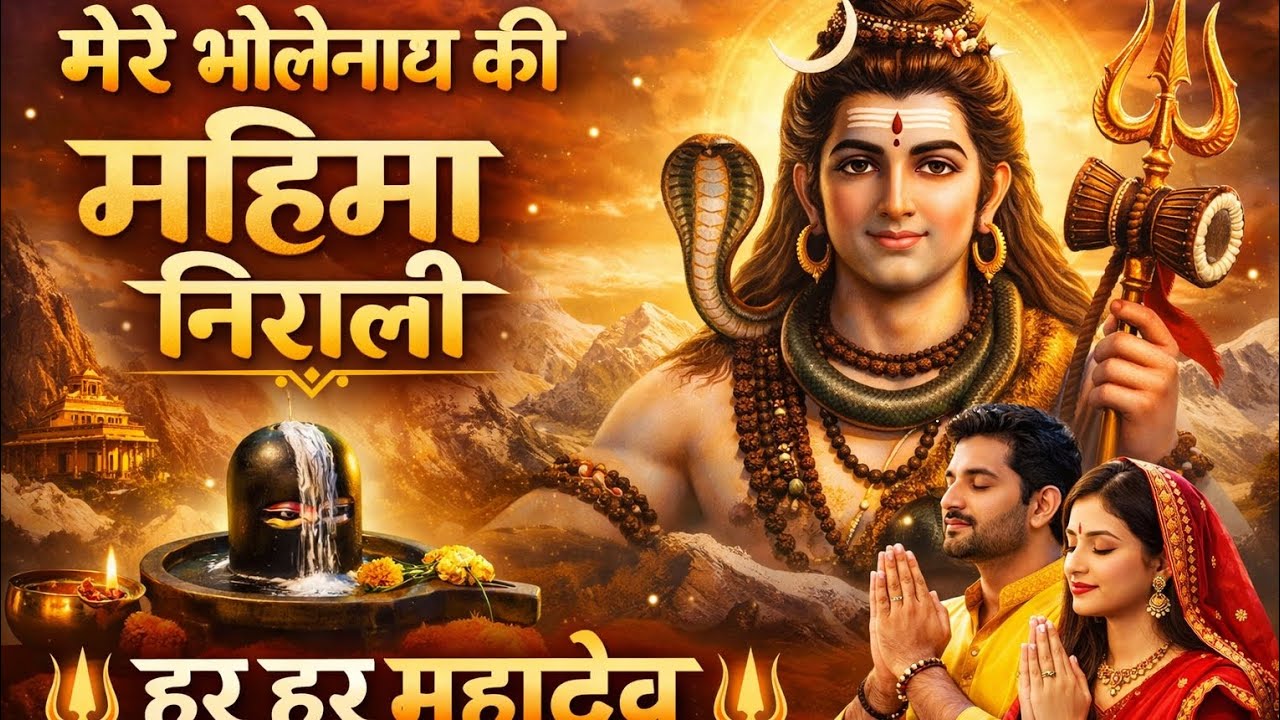 🙏 हर हर महादेव | मेरे भोलेनाथ की महिमा निराली | Shiv Bhajan #vairalbhajan #ayushbhaktibhajan 🔱✅💯