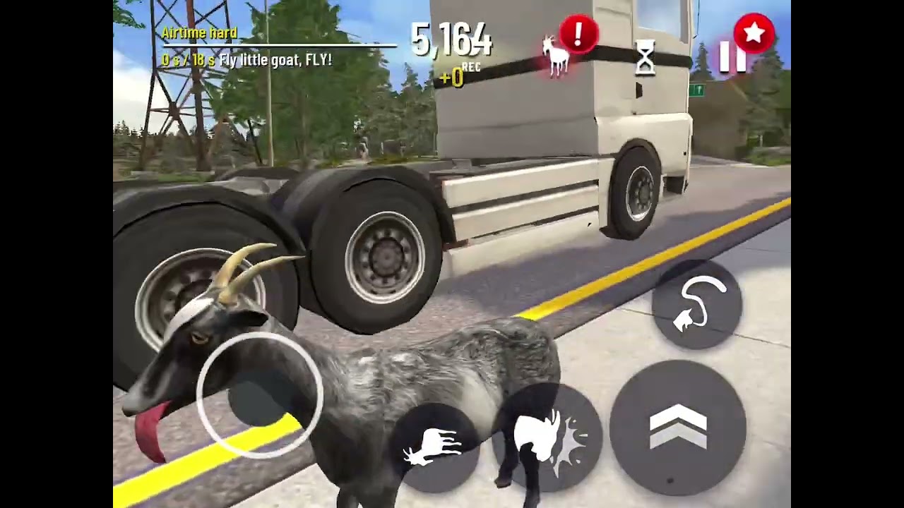 Playing goat simulator